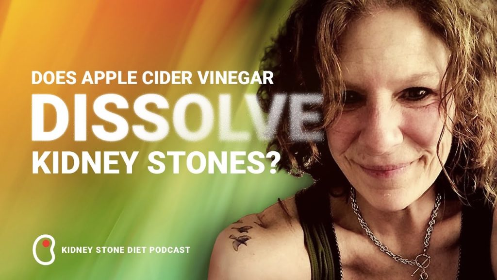 Does apple cider vinegar dissolve kidney stones?