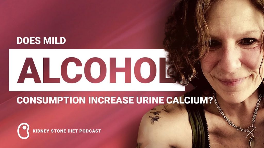 Does alcohol consumption increase urine calcium?