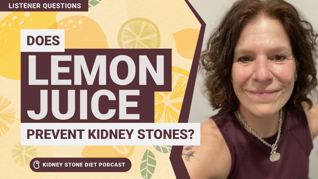 Does lemon juice prevent kidney stones?