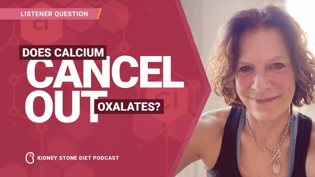 Does calcium cancel out oxalates?