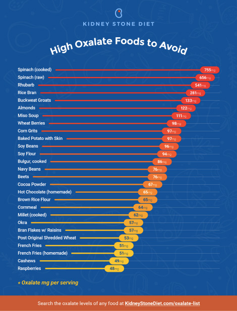 Harvard Oxalate Food List 