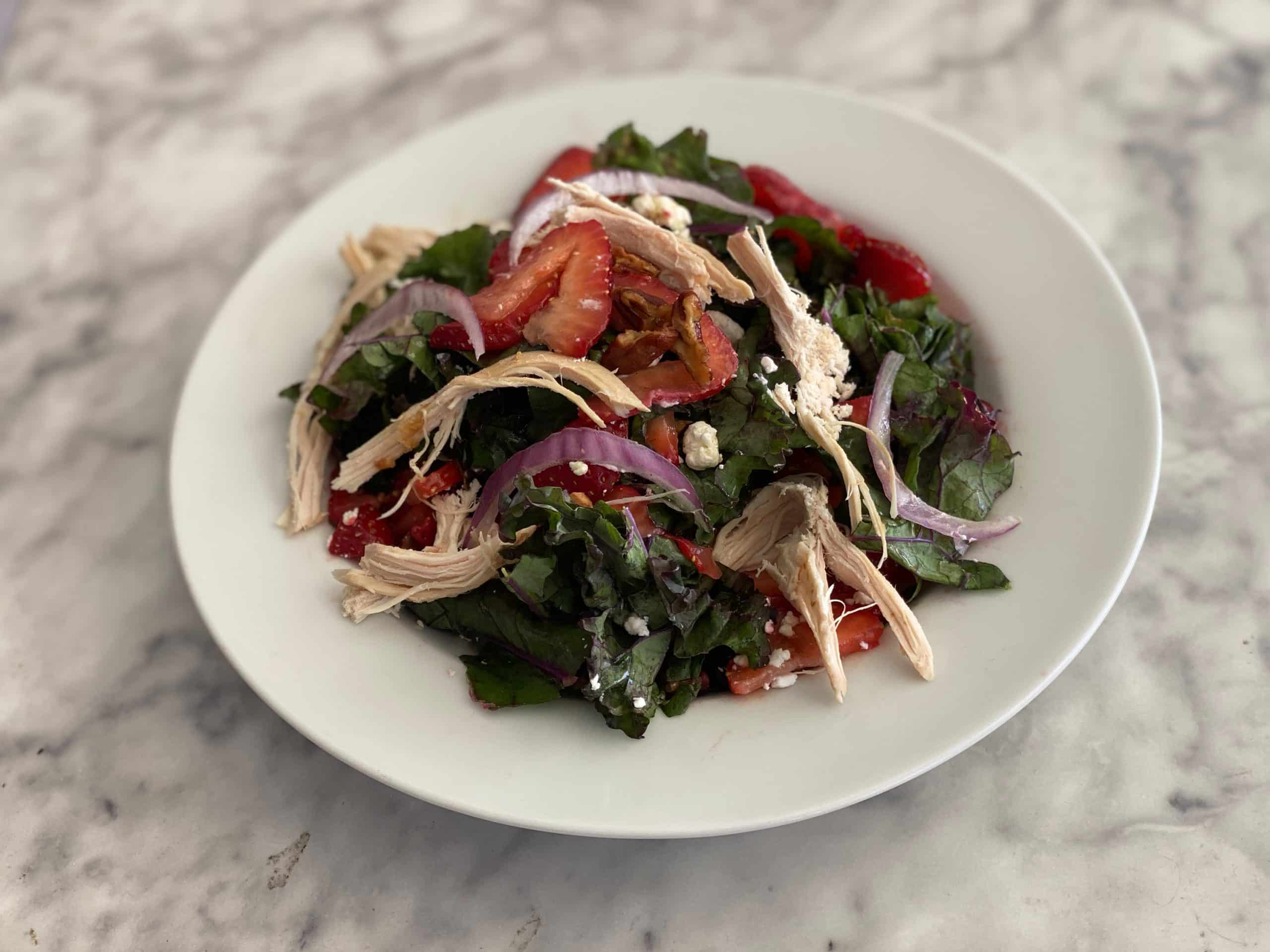 Strawberry Kale Salad Kidney Stone Diet