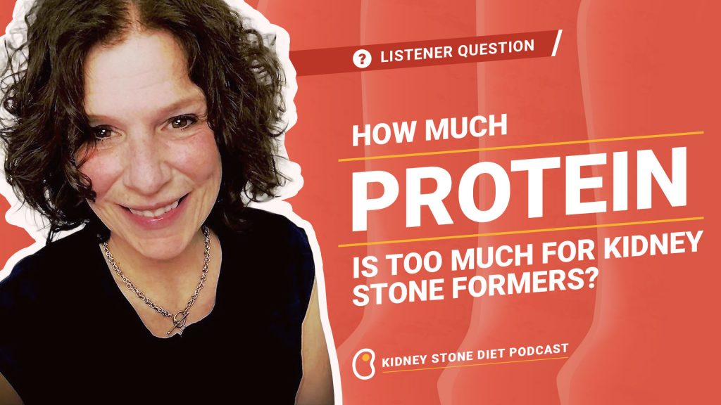 How much protein is too much for kidney stones?